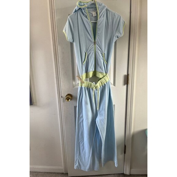 Vtg Bali Studio Collection 2 Piece Jacket With Hood & Matching Lounge Pants S - Picture 10 of 10